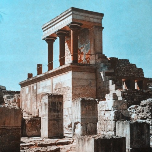 historyoftheancientworld: Palace of Knossos, Crete, 1964. Photo from my father’s Archives. #kn