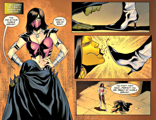 atari-mitsuku:  nekro-mancer:  Looks like karma hit Mileena pretty hard.  that would explain a few things