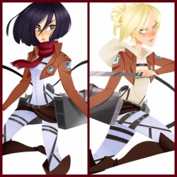 The Two Attack On Titan Ladies Part Of My 130 Ladies Project!! Mikasa Ackerman And