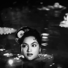 milk-honey-tea:  Vyjayanthimala in Anjaan (1956)