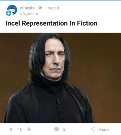 talesfrominceland:chad James > incel Snape every timewhat is this