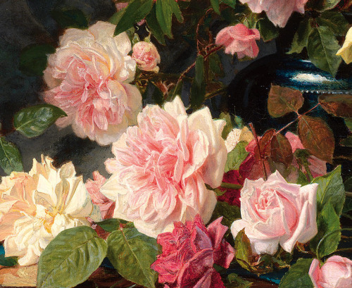 Porn photo detailsofpaintings:  Sophie Anderson, Roses