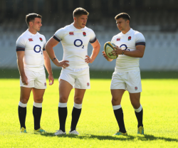 roscoe66:   George Ford, Owen Farrell and Ben Youngs of England   