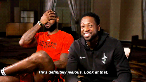 True or False: LeBron is or is not jealous of your hair