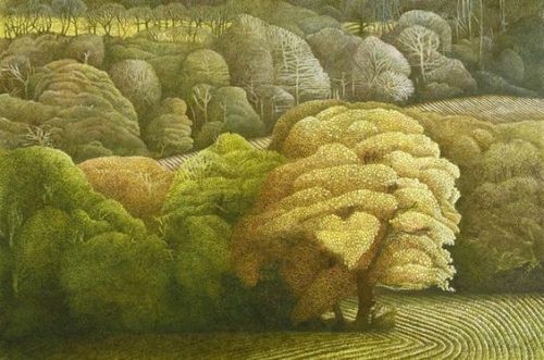 thewoodbetween:‘Golden Tree’ by Annie Ovenden