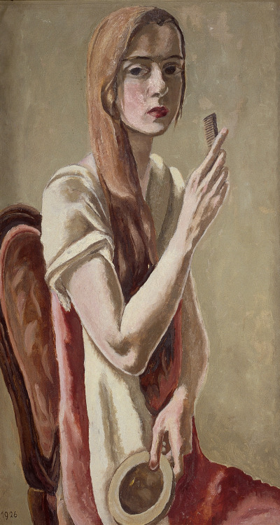 jes68:Marie-Louise von Motesiczky (1906-1996), Self-portrait with Comb, 1926.