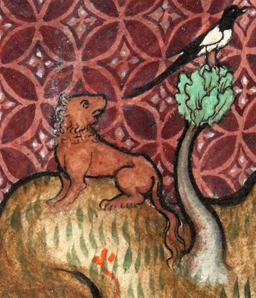 discardingimages: dragon, lions and magpie Apocalypse, Normandy ca. 1320-1330BL, Add 17333, fol. 20v