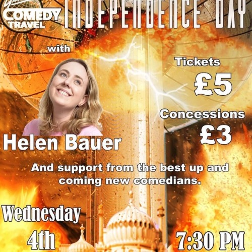 Wednesday 4th July  We celebrate Independence Day! In the words of Russell Casse: Alright, you alien