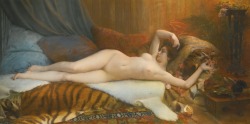 artbeautypaintings:  Rêves d'Orient - Jules Victor Verdier