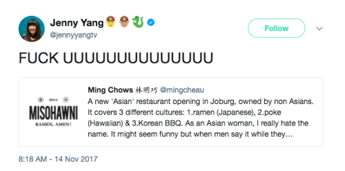 takingbackourculture: So this happened: two white men open up an “Asian” restaurant