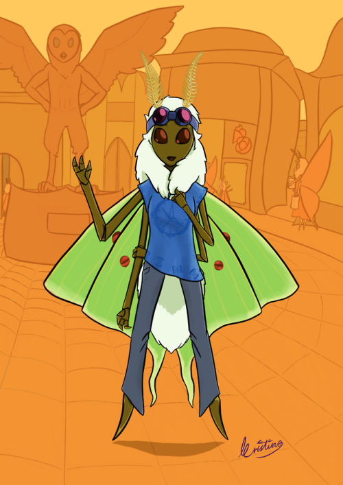 Another bit of Dice Funk fanart, this time of recently-introduced moth-person Ada, because she sound