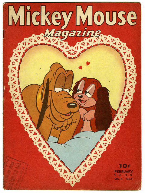 mothgirlwings:  Pluto and Fifi - Mickey Mouse Magazine 1939