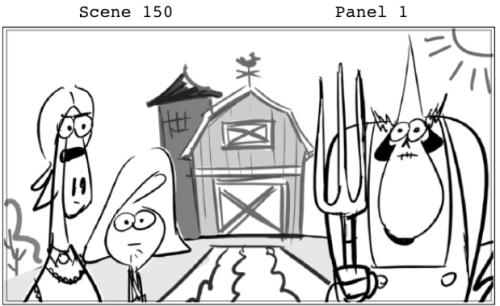 ovarianeruption:  Eddie Trigueros shared the storyboards for The Fremergency Frontact and there happened to have been a few deleted scenes. I’ve got them described when you view the boards but you ought to see the full board he has on his blog. 