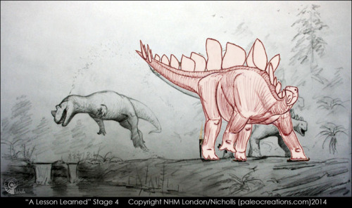 paleocreations:How Bob Nicholls produced the official artwork of “Sophie,” the worl
