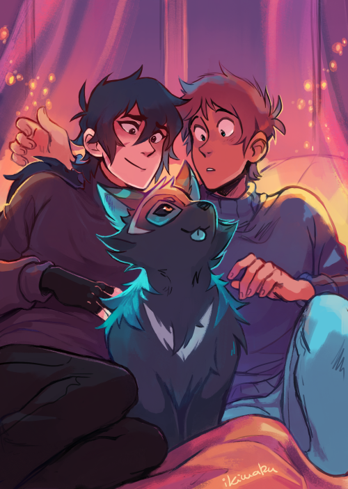 when you’re trying to cuddle with ur bf and your wolf teleports right in the middle(..I always have to make Kosmo smaller or he takes up the whole pic smh)   ☆ print