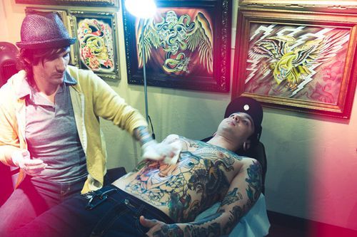 XXX band-fucking-whore:  Getting all inked up!~Breezy. photo