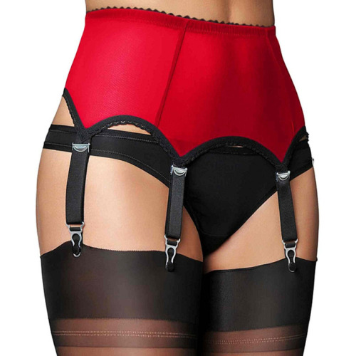 luxury-lingerie-shapewear: Powermesh Garter / Suspender Belt with 6 Straps. Premier present Our Luxu