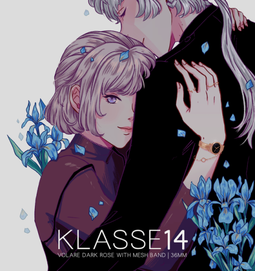 Honoured to do a collaboration illustration with @KLASSE_14!✧ Volare Dark Rose with Mesh Band | 36MM
