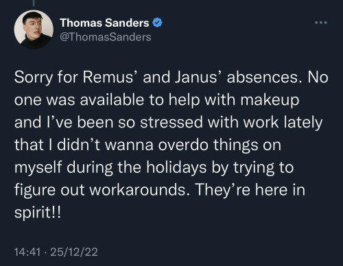 TS Tweet December 25, 2022 :