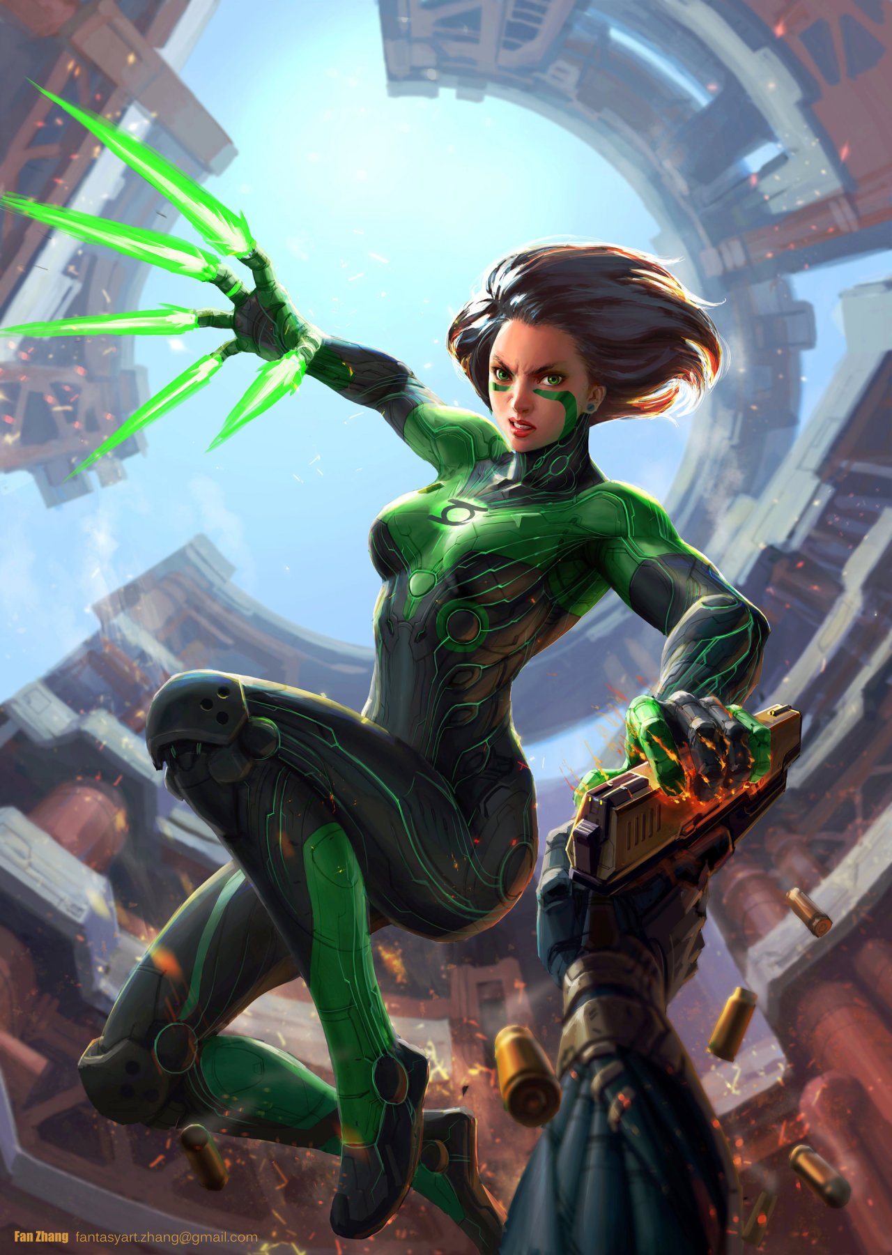 imthegdbatman:              Green Angel Alita  -  Fan Zhang