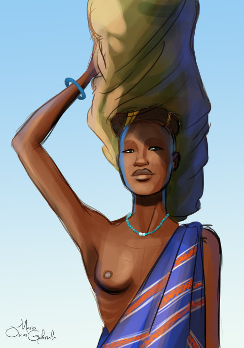 XXX fyblackwomenart:  Sudan woman by MarioOscarGabriele photo