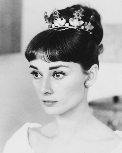 Hair and makeup tests for Audrey Hepburn&rsquo;s character, Natasha, in War and Peace, Rome, Italy, 