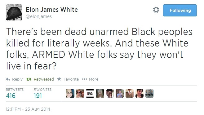 iwriteaboutfeminism:  Racists supporting Wilson cause further trauma.  