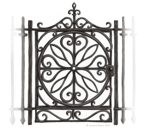 I have an illustration in the March issue of Charleston Magazine! It&rsquo;s all about wrought iron.