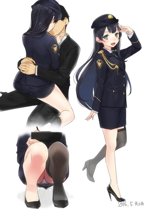 soltrow:  天三月さんのツイート: “一日署長♡阿賀野 https://t.co/tZEMeAJ2PA” 