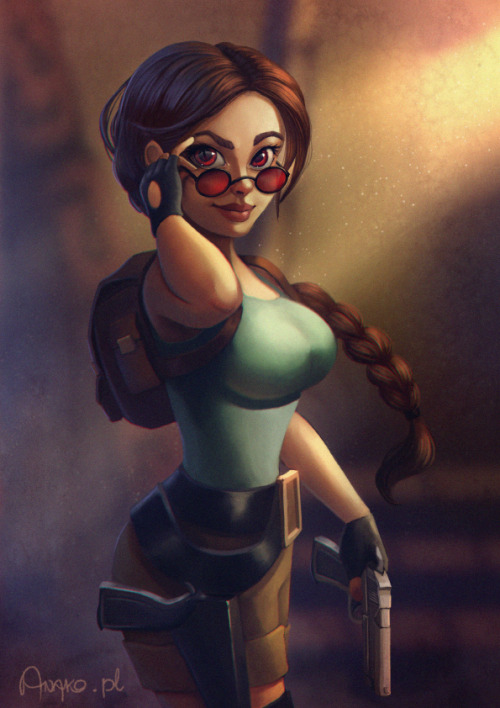  I felt the urge to draw Lara Croft. And then I realized it soon will be Tomb Raider’s 20th an