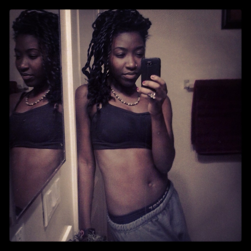 thatgirlzhnae:  Myself taking some more bathroom pictures..  thatgirlzhnae follow