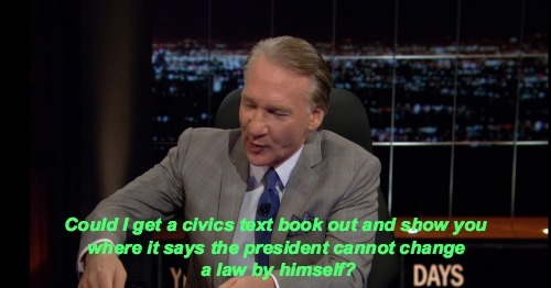 justplainsomething:  hermionegranger:  hermionegranger: Real Time with Bill Maher: