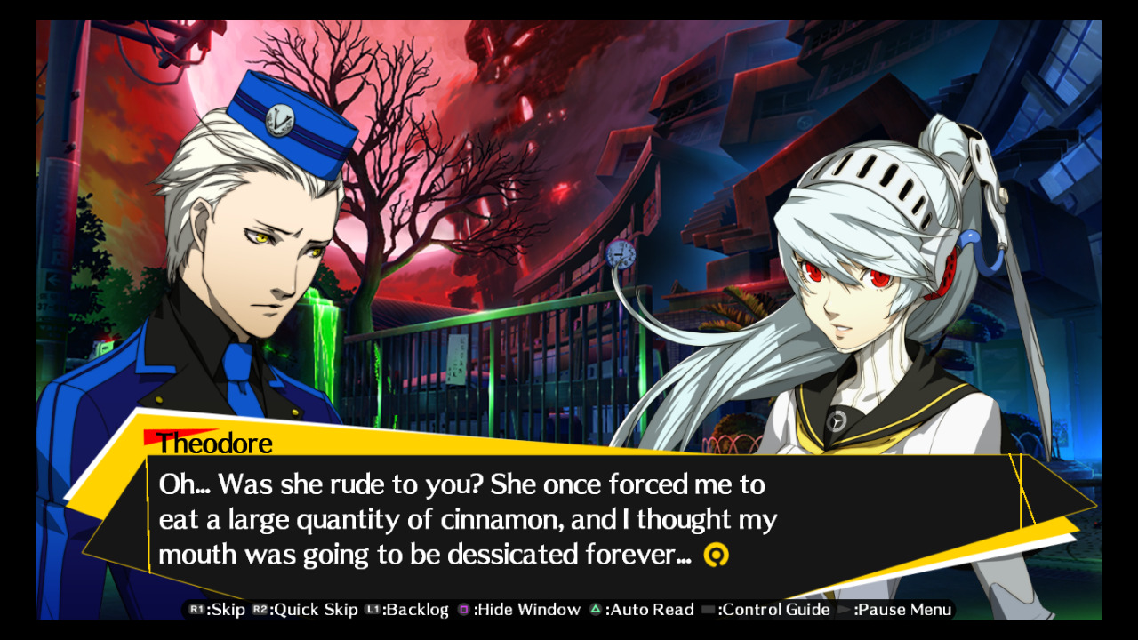 taotrooper:  Some jewels from Persona 4 Arena Ultimax.