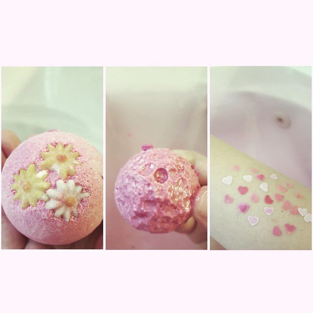 slightlyclosertothesun:  🌹 #lushcosmetics #pink #bathbomb