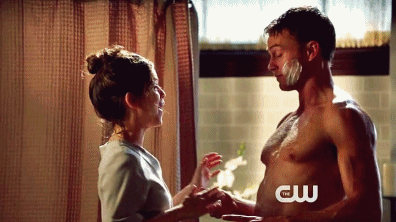 singfromthehair:  Zade and the Shaving Cream. 