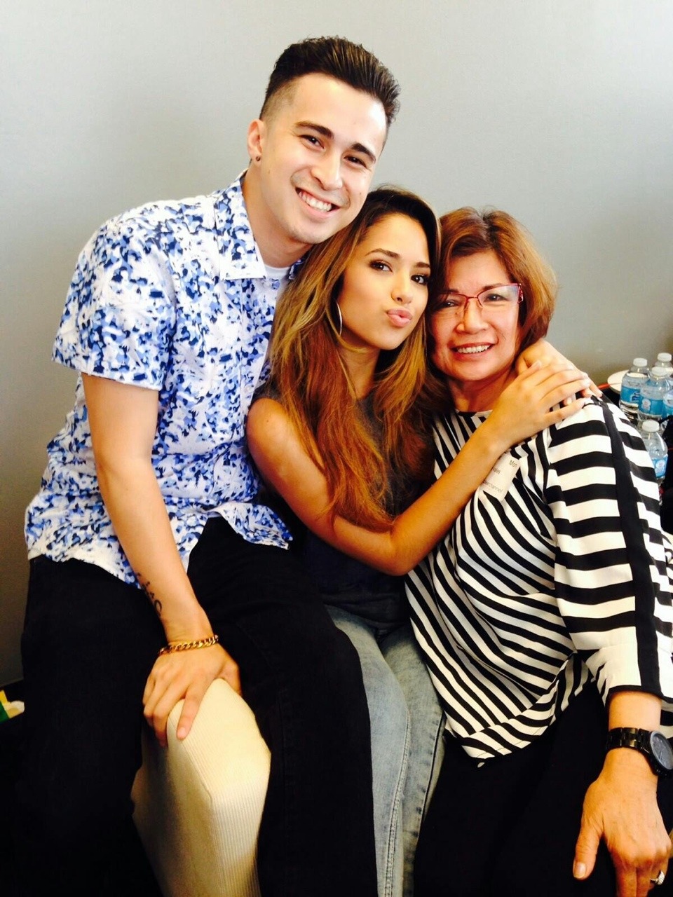 jasminev-news:  August 18th: Jasmine with her grandmother and her brother 