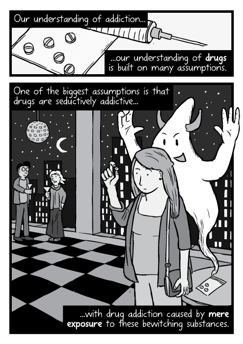 jerichocaine: wrigglesandgiggles:   jenroses:  elodieunderglass:  kounttrapula:     ‘Rat Park’ -Stuart McMillen   You’ll never think about drug addiction the same way again after reading this comic.   What I found absolutely impressive and stunning
