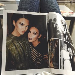 Kimkanyekimye:   Kendalljenner: Just Flipping Through Vogue…@Kimkardashian  