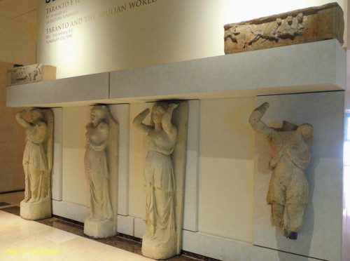 classicalmonuments: Hypogeum of the Caryatids of Vaste Apulia, Italy 3rd century BCE