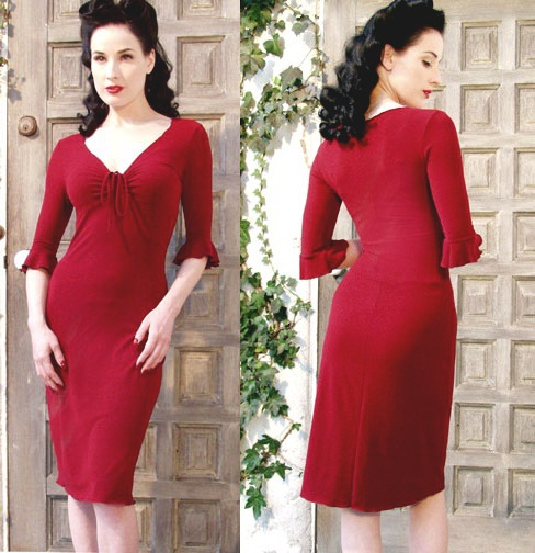 queenofburlesque:  Dita Modelling Vintage Clothes 
