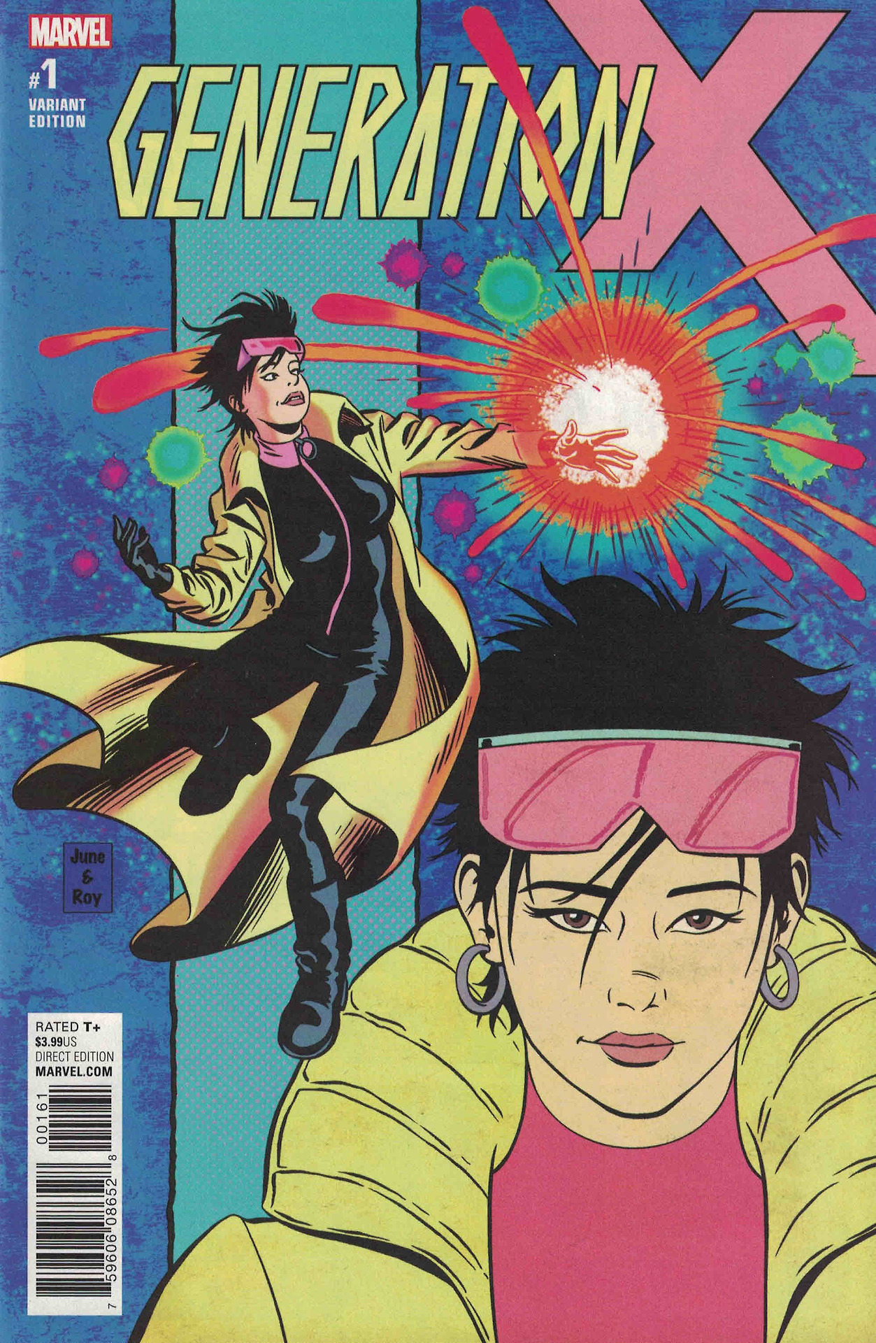 oxymitch: Generation X v2 #1, 2017 variant cover Jubilee (Jubilation Lee), then and