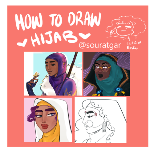 souratgar:I made an art tutorial on how to draw hijab and hijabis!