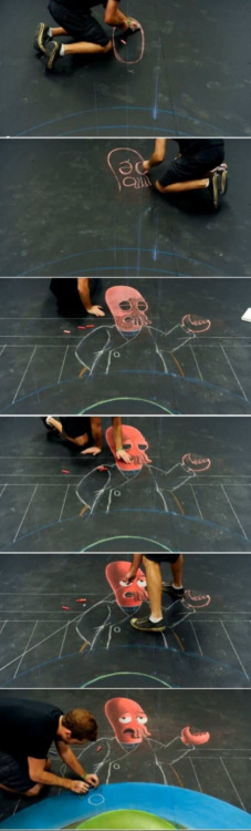 niknak79:  3D chalk art