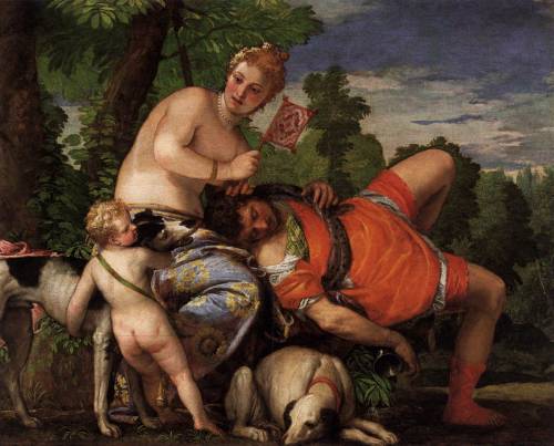 centuriespast:VERONESE, PaoloVenus and Adonis1580-82Oil on canvas, 212 x 191 cmMuseo del Prado, Madr