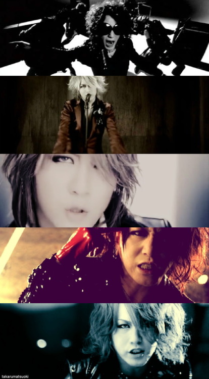 takarumatsuoki:EVOLUTION OF RUKI THE GAZETTE IN PVPART II1. Filth in the beauty2. Hyena3. BURIAL APP