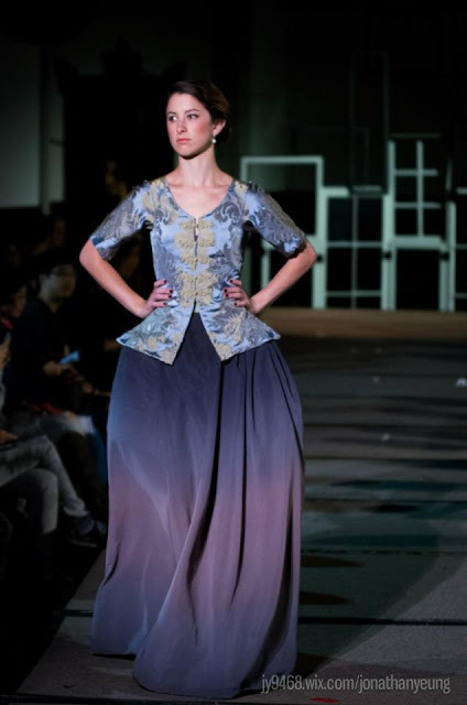 Les Adieux by Adrienne C - Spring 2013
Juste-au-corps and ombre chiffon skirt. The jewel of my first collection.