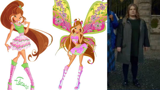 winterpower98:kibumkim:pak:  autumnwinter:the fashion in netflix’s winx club is trash. do you honestly want me to believe that ~softgirl y2k indie~ flora would wear that?    is that an actual screenshot from the live action…   Heres the full picIts