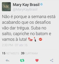 netadovelho:  Bom dia!!  # sexta-feira #MaryKayBrasil #divando #apaixonada #MK 