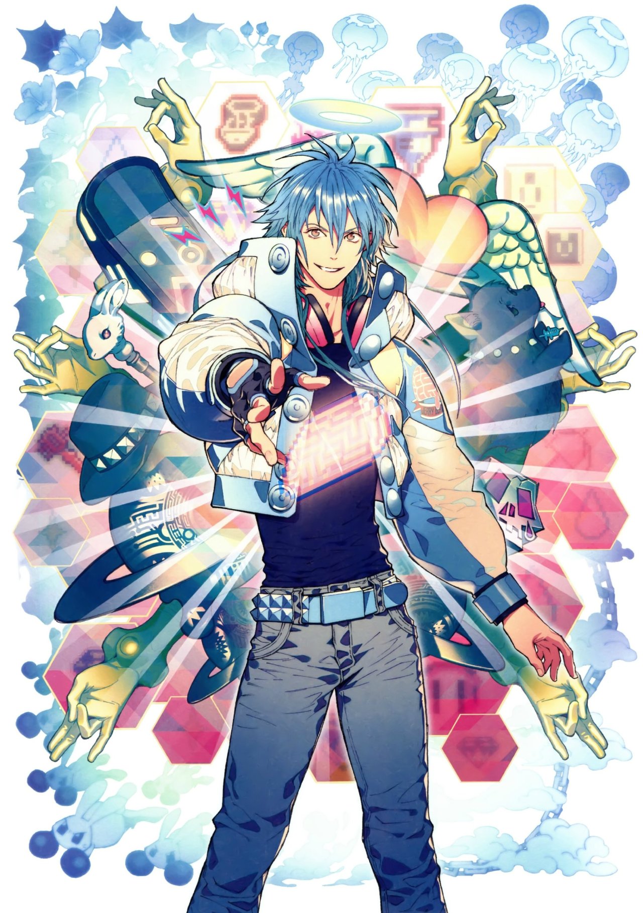shizochka:  DRAMAtical Murder re:code Official Visual Fanbook Scans: 肉山大國王