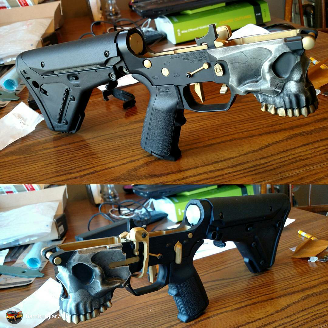 outlawcustomguns:  Customer got his lower back together we did for him with all the